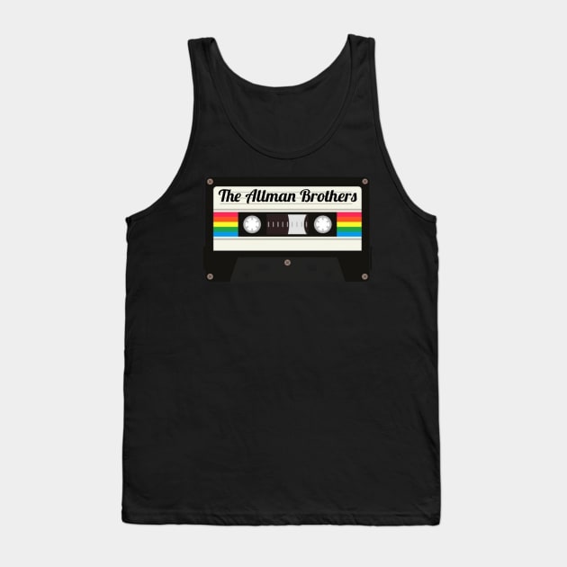 The Allman Brothers / Cassette Tape Style Tank Top by GengluStore